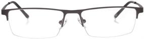 img 2 attached to Jcerki Photochromic Gray Reading Glasses +0.50 Strength Half frame Men Eyeglasses: Advanced Vision Correction for Fashionable Men