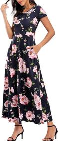 img 4 attached to CARCHY Womens Floral Dresses Summer Women's Clothing