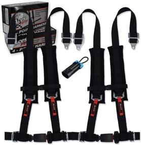 img 3 attached to 🖤 Black 4 Point Harness (Pair) with Bypass Plug - Superior Safety and Convenience