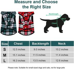 img 3 attached to ADXCO 5 Pieces Dog Plaid Polo Shirt: Stylish 🐶 Classical Pet Clothes for Little Puppies, Multi Colors, All Seasons