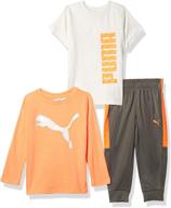 puma piece t shirt sleeve jogger boys' clothing and clothing sets logo