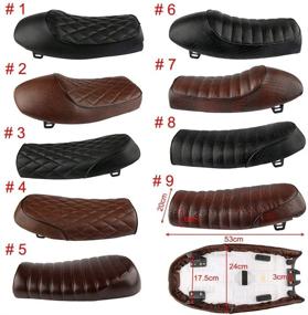 img 4 attached to 🏍️ Classic Motorbike Retro Saddle Seat for KZ400 KZ550 K750 Z650 W650 CB Series and More