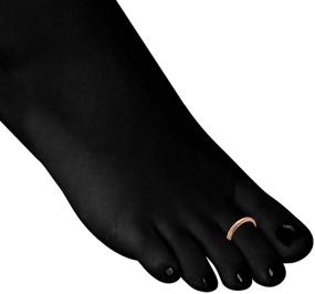 img 2 attached to 👣 Sterling Silver Adjustable Band Toe Ring with Polished Finish - Sea of Ice Accessory