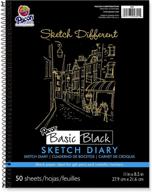 pacon 4801 sketch diary black logo