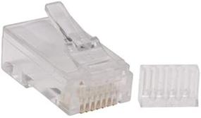 img 1 attached to 🔌 TRIPP LITE 100 пакетов Cat6 RJ45 модульный разъем Plug: Надежный Solid/Stranded RND (N230-100)