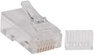 🔌 tripp lite 100 пакетов cat6 rj45 модульный разъем plug: надежный solid/stranded rnd (n230-100) логотип