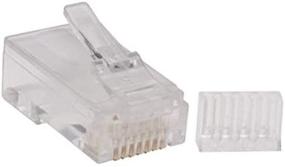 img 4 attached to 🔌 TRIPP LITE 100 пакетов Cat6 RJ45 модульный разъем Plug: Надежный Solid/Stranded RND (N230-100)