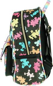 img 1 attached to Mickey Mouse Faux Leather Backpack