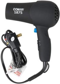 img 1 attached to 💨 Фен Conair 152B Turbo Black Soft Surface (Мощный 1875W для быстрой и стильной сушки)