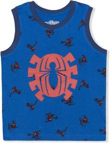 img 1 attached to 🕷️ Marvel 3 Pack Sleeveless Boys' Clothing Sets featuring Amazing Spider Man