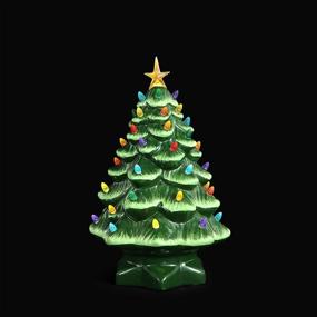 img 2 attached to 🌲 14-inch Green Nostalgic Tree - Mr. Christmas 19323