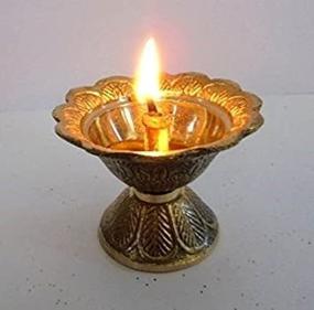 img 3 attached to 🪔 Artcollectibles India Brass Diya Deepak: Enhancing Hindu Temple Puja with Auspicious Akhand Jyot Kuber Oil Lamp