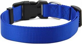 img 3 attached to Adjustable Quick Release Nylon 🐾 Dog Collar - BIG SMILE PAW