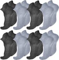 🧦 ultimate gripped yoga socks: 8 pairs of mdsxo non-slip sport socks for skid-free pilates, ballet, dance | size 5.5-11 логотип