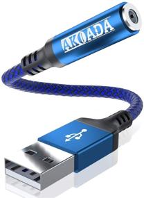 img 4 attached to AkoaDa адаптер USB на аудиоразъем (18 см)