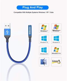 img 1 attached to AkoaDa адаптер USB на аудиоразъем (18 см)