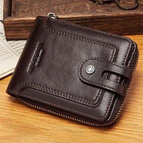 img 3 attached to BAIGIO Wallets Bifold Leather Blocking Men's Accessories