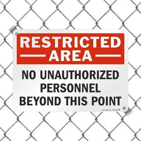 img 1 attached to Restricted Area Unauthorized Personnel SmartSign