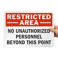 restricted area unauthorized personnel smartsign logo