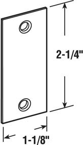 img 1 attached to 🚪 Defender Security U 10678 Stainless Steel Door Edge Filler - 1-1/8-Inch