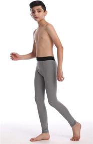 img 2 attached to CVVTEE Утепленные леггинсы для мальчиков под спортивные штаны сжатия, основа для футбола и хоккея - Улучшенный SEO