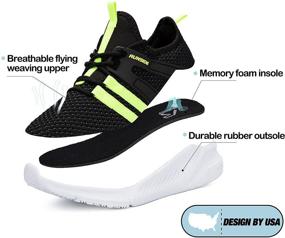 img 1 attached to RUNSIDE Boys' Toddler Athletic Running Sneakers - Shoes for Better Sneakers
