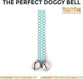 img 3 attached to Mighty Paw Tinkle Bells 2.0 - Premium Designer Dog Doorbells with Stylish Fabric and High-Quality Jingle Bells, Ideal for Potty Training - Includes Free Wall Hook