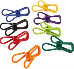 img 4 attached to 📎 Yueton Pack of 30 Steel Wire Clothesline Utility Clips - Versatile Multi-Purpose Clips by Blovess