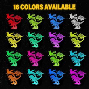 img 2 attached to 🦖 Dinosaur Night Light Room 3D Decor Lamp: Perfect Boys Kids Gifts - Stocking Stuffer with 16 Cool Colors, 2 Flat Boards, 5 Dinosaur Toys! Ideal for Girls, Teens, Christmas, Birthday, Ages 2-7! Transform Your Bedroom!