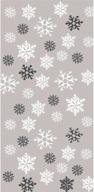 ❄️ snowflake cello bags - creative converting 71041 (pack of 20) for winter themed gifting logo