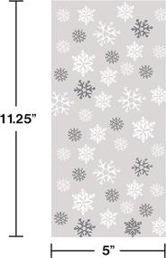 img 1 attached to ❄️ Snowflake Cello Bags - Creative Converting 71041 (Pack of 20) for Winter Themed Gifting