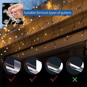 img 1 attached to 200 Pack Christmas Light Clips Outdoor | Weatherproof Plastic Roof Gutter Hooks for Xmas Festival Decoration | Suitable for Outside Christmas String Lights | LUOLIIL VOE