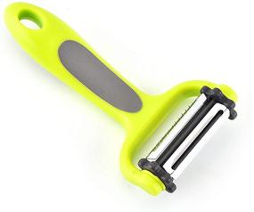 img 2 attached to 🔪 URBEST 3-In-1 Vegetable Peeler Set with Serrated, Straight, and Julienne Blades - Multi-function Fruit Slicer and Anti-slip Kitchen Tool for Enhanced Performance and Convenience