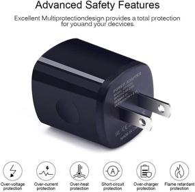 img 2 attached to ⚡️ Fast Charging USB C Charger with 6ft Type C Cable for Samsung Galaxy, LG, Moto, OnePlus - Dual Port 2.1A Charger Block Plug