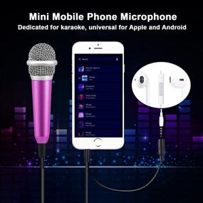 img 1 attached to Microphone Android Portable Singing Recording Computer Accessories & Peripherals