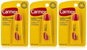 img 3 attached to 🌱 Carmex Lip Balm Tube Classic Medicated 0.35oz 3 Count (10.3ml) - Moisturizing Lip Care for Dry and Chapped Lips