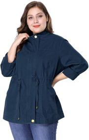 img 1 attached to Agnes Orinda Lightweight Drawstring Utility Women's Clothing: Perfect Coats, Jackets & Vests for Any Occasion!