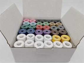 img 4 attached to Multi Colors Prewound Bobbins Polyester Plastic