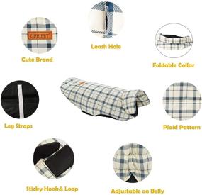 img 2 attached to 🐶 ZIFEIPET Dog Winter Coat: Stylish Plaid Dog Warm Jacket for Outdoor Cold Weather - Ideal for Small to Large Dogs