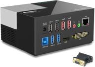 🔌 wavlink usb 3.0 universal docking station: dual video, gigabit ethernet, audio, mic, windows 10, 8, 7 & xp compatible logo