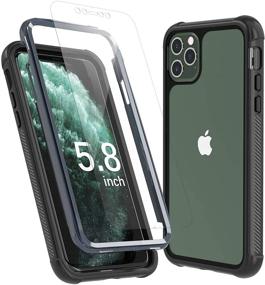 img 4 attached to 📱 Temdan iPhone 11 Pro Case with Built-in Screen Protector - Heavy Duty Rugged Dropproof Case for iPhone 11 Pro with Wireless Charging Support