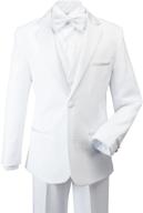 spring notion modern tuxedo: black burgundy boys' clothing for suits & sport coats - sleek style for formal occasions logo