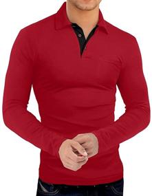 img 3 attached to KUYIGO Sleeve Shirts: Stylish and Comfortable Casual Cotton Men's Clothing