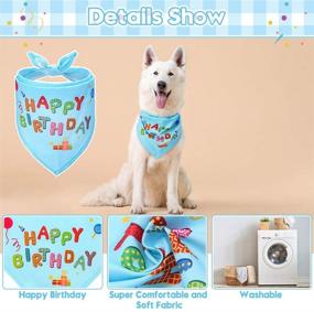 img 2 attached to 🐶 Dog Birthday Boy Bandana, Cute Hat, Ink Pad for Dog Paw Prints - Touch Ink Pad and Imprint Cards, Party Supplies" - "SEO-Optimized: Dog Birthday Bandana, Adorable Hat, Paw Print Ink Pad - Touch Ink Pad and Imprint Cards for Pet Party