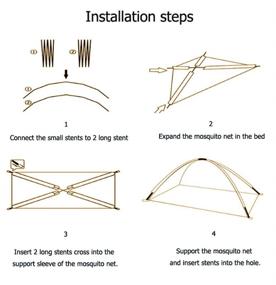 img 1 attached to 🛏️ Усилите свою кровать с помощью сетки-тента CdyBox Princess Mosquito Net Bed Tent Canopy Curtains Netting! (Розовая, Twin-XL)