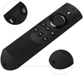 img 1 attached to Auswaur Silicone Shockproof Protective Remote Case Cover for Fire TV (2nd Gen) and Fire TV Stick (1st Gen) - Black