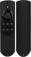 auswaur silicone shockproof protective remote case cover for fire tv (2nd gen) and fire tv stick (1st gen) - black logo