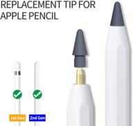 🖋️ awinner apple pencil tips 1st &amp; 2nd generation - grey color nib pen tip logo