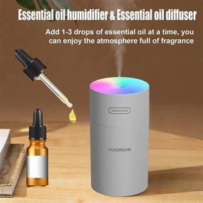 img 1 attached to HUADREAM Humidifier Car Humidifier Adjustable Ultra Quiet Suitable Heating, Cooling & Air Quality and Humidifiers