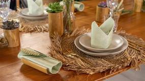 img 1 attached to 🌿 Салфетки Tree-Free Bamboo Dinner Napkins: Экологически чистые и роскошные, с ощущением льна, для мероприятий, вечеринок, свадеб, дней рождения - набор из 25 штук (натурально-зеленые)